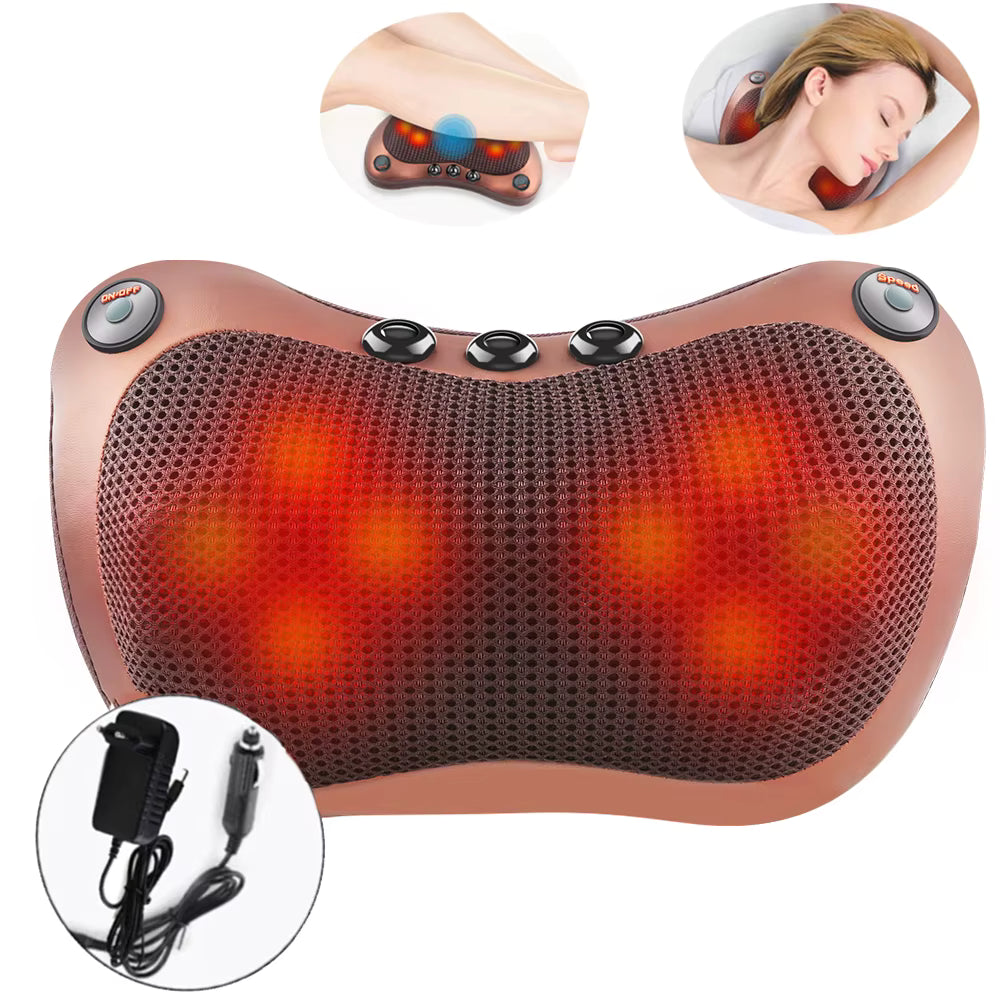 ALMOHADA MASAJEADORA DE CUELLO CON INFRARROJO