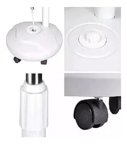 LAMPARA DE PEDESTAL CON LUPA